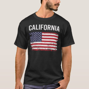 Amerikanische Flagge Kalifornien T-Shirt