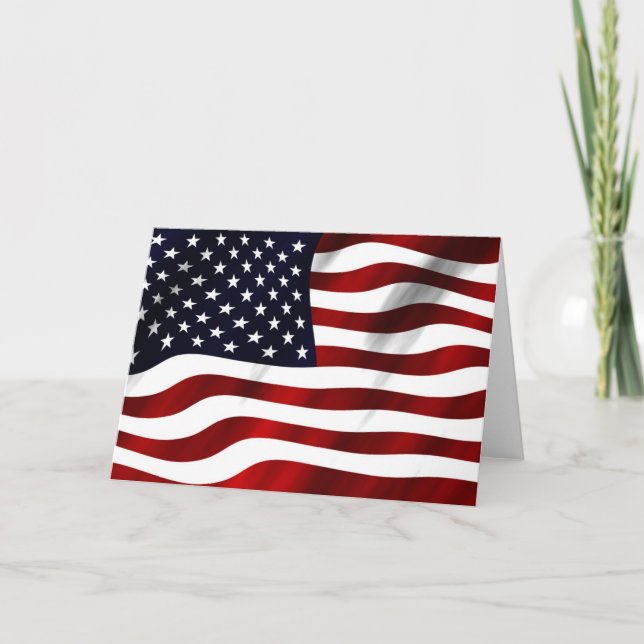 Amerikanische Flagge Karte (Vorderseite)