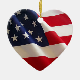 Amerikanische Flagge Keramikornament