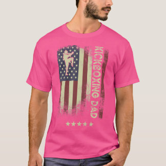 Amerikanische Flagge Kickboxing-Vater T-Shirt