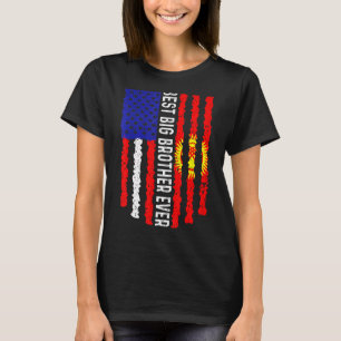 Amerikanische Flagge Kirgisistan Flag Beste große T-Shirt