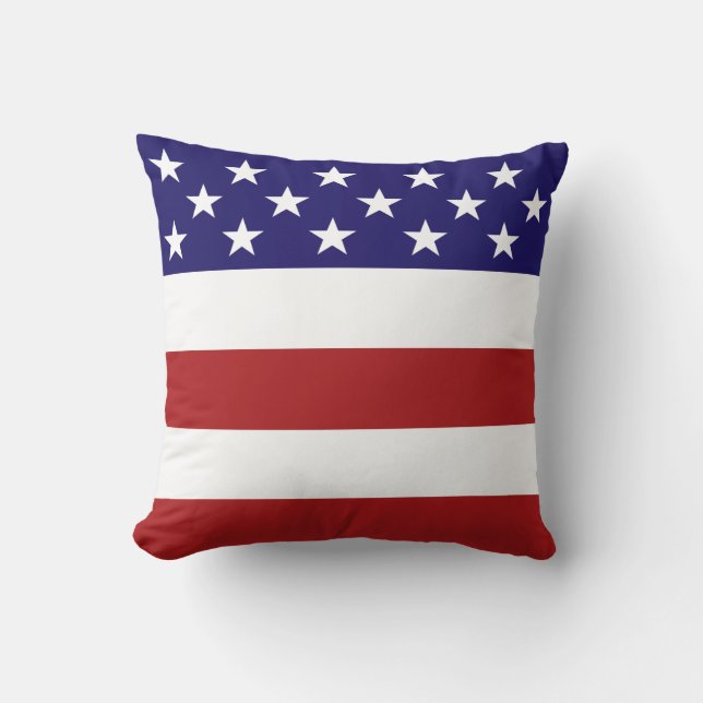 Amerikanische Flagge Kissen (Vorderseite)
