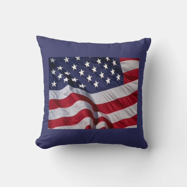 Amerikanische Flagge Kissen (Vorderseite)