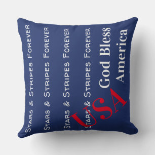Amerikanische Flagge Kissen Stars & Stripes Foreve