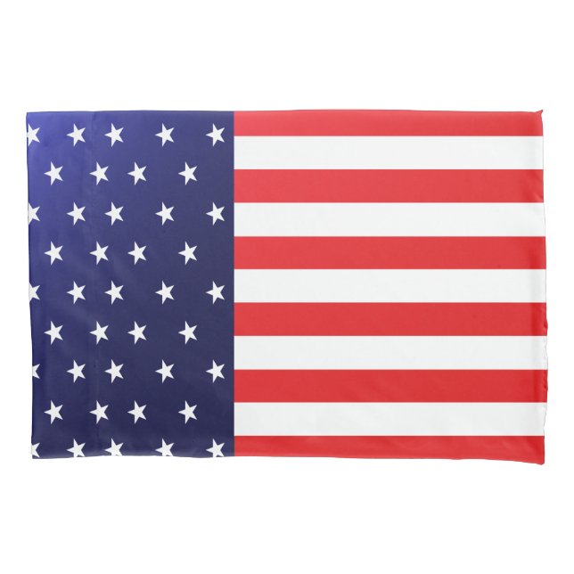 Amerikanische Flagge Kissenbezug (Vorderseite-Links)