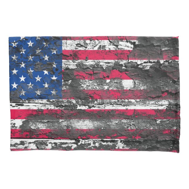 Amerikanische Flagge Kissenbezug (Vorderseite)