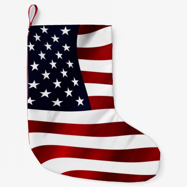 Amerikanische Flagge Kleiner Weihnachtsstrumpf (Vorderseite)