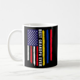 Amerikanische Flagge & Kolumbien Fahne Beste Opa j Kaffeetasse