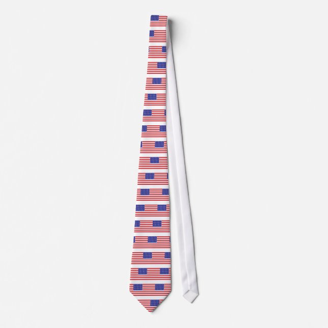 Amerikanische Flagge Krawatte (Vorderseite)