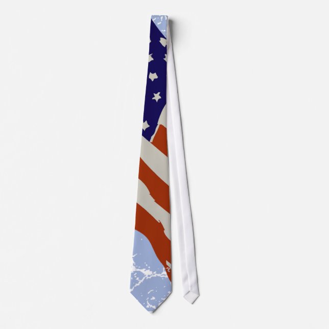 Amerikanische Flagge Krawatte (Vorderseite)