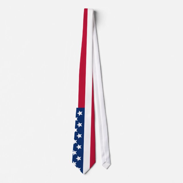 Amerikanische Flagge Krawatte (Vorderseite)