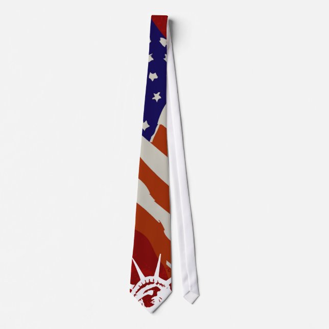 Amerikanische Flagge Krawatte (Vorderseite)