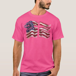 Amerikanische Flagge Kreuzkreuz Patriotische Chris T-Shirt