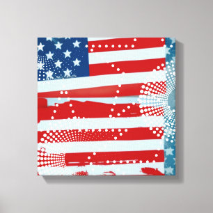 Amerikanische Flagge Leinwanddruck