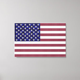 Amerikanische Flagge Leinwanddruck