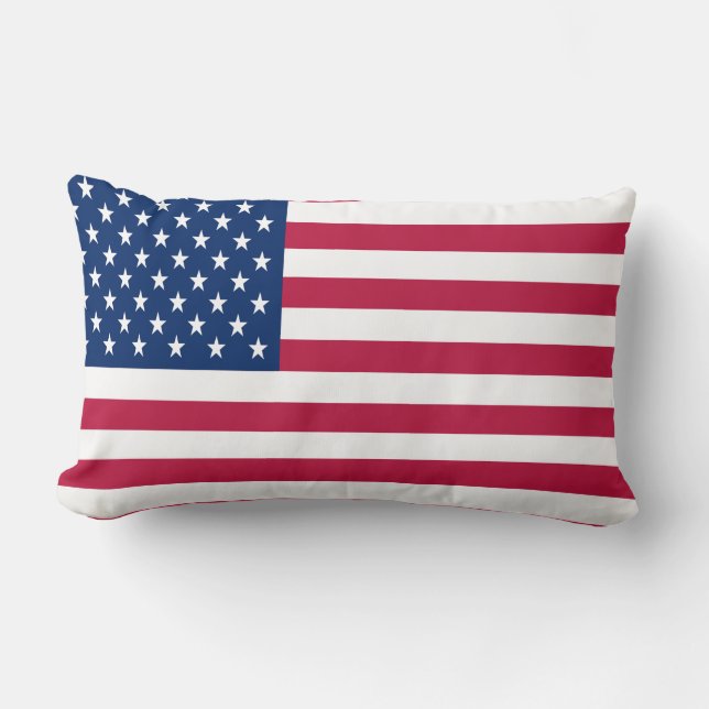 Amerikanische Flagge Lendenkissen (Vorderseite)