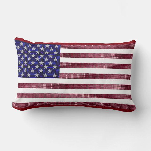 Amerikanische Flagge Lendenkissen (Vorderseite)