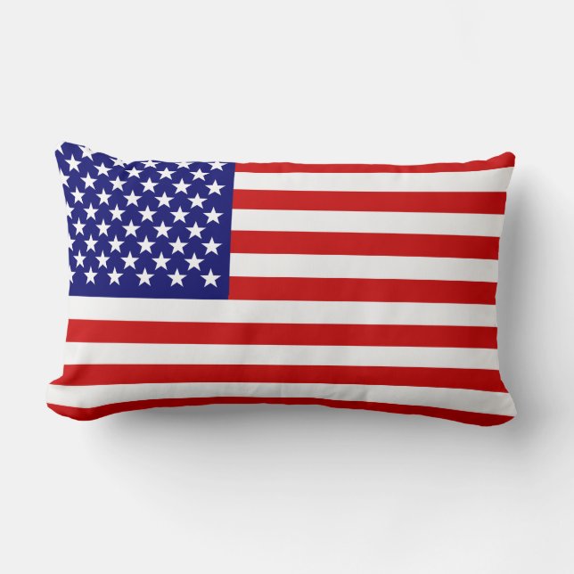 Amerikanische Flagge Lendenkissen (Vorderseite)