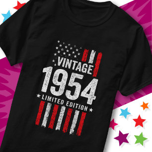 Amerikanische Flagge limitierte Auflage Sterne Vin T-Shirt