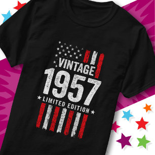 Amerikanische Flagge Limitierte Edition Sterne Vin T-Shirt