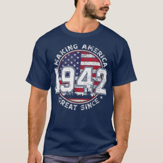 Amerikanische Flagge macht Amerika Geboren seit 19 T-Shirt