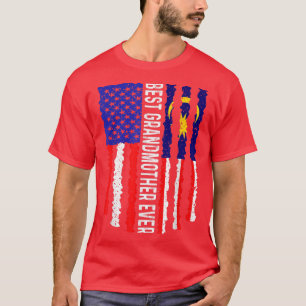 Amerikanische Flagge Malaysias beste Großmutter je T-Shirt