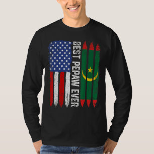Amerikanische Flagge & Mauretanienflagge Beste Fla T-Shirt