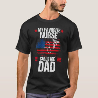 Amerikanische Flagge Mein Lieblingskrankenschweste T-Shirt