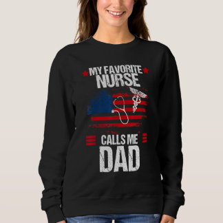 Amerikanische Flagge Meine Lieblings-Krankenschwes Sweatshirt