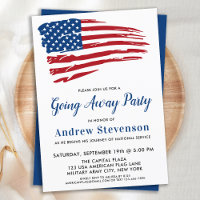 Amerikanische Flagge Militär Soldat Abschiedsparty