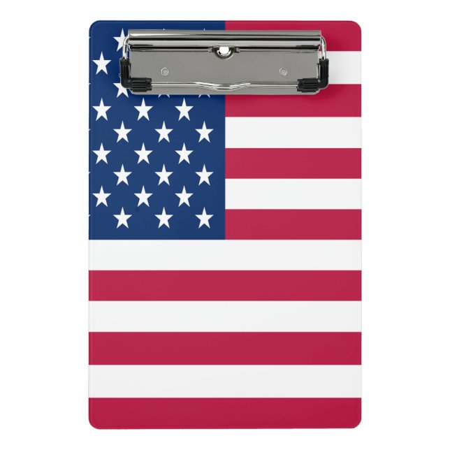 Amerikanische Flagge Mini Klemmbrett (Vorderseite)