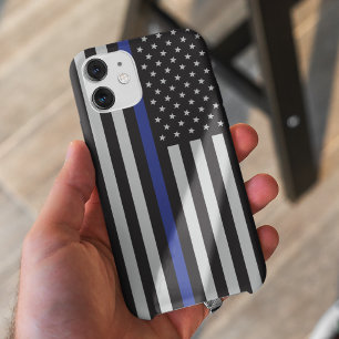 Amerikanische Flagge mit personalisierter Thin Blu iPhone 11 Hülle