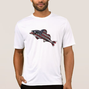 Amerikanische Flagge mit 🎣 T - Shirt