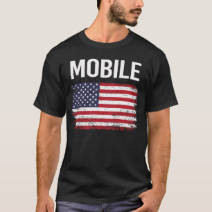 Amerikanische Flagge Mobile T-Shirt