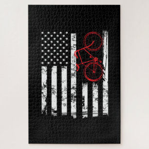 Amerikanische Flagge - Mountainbike- und Radsport