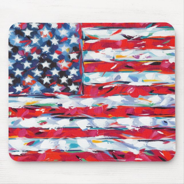 Amerikanische Flagge Mousepad (Vorne)