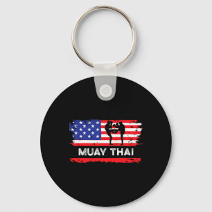 Amerikanische Flagge Muay Thai Geschenk Thailand M Schlüsselanhänger