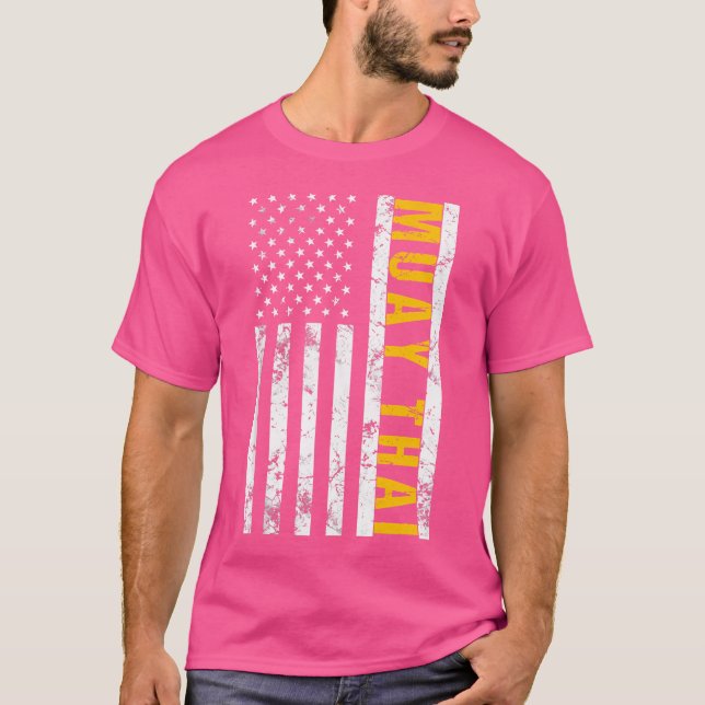 Amerikanische Flagge Muay Thai T-Shirt (Vorderseite)