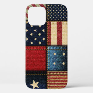 Amerikanische Flagge, Muster Nahtloses Muster. Case-Mate iPhone Hülle