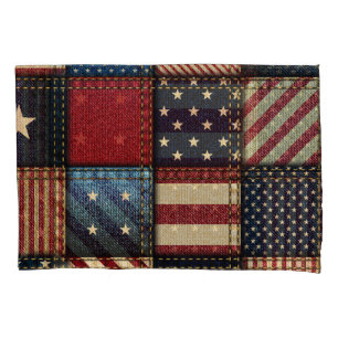 Amerikanische Flagge, Muster Nahtloses Muster. Kissenbezug