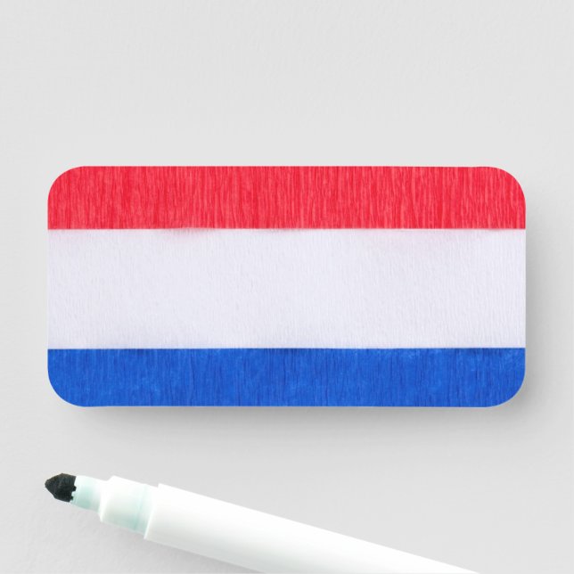 Amerikanische Flagge Namensschild (Beispiel)