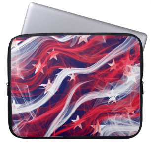 Amerikanische Flagge Neopren Laptop Sleeve