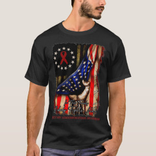 Amerikanische Flagge Niemand kämpft Hereditäres He T-Shirt