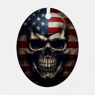 Amerikanische Flagge Ornament Aus Metall
