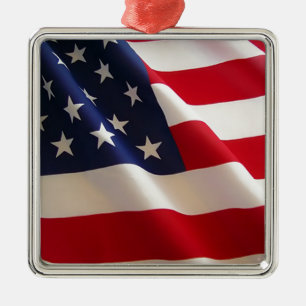 Amerikanische Flagge Ornament Aus Metall