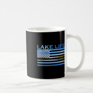 Amerikanische Flagge Patriot Fischen am See Das is Kaffeetasse