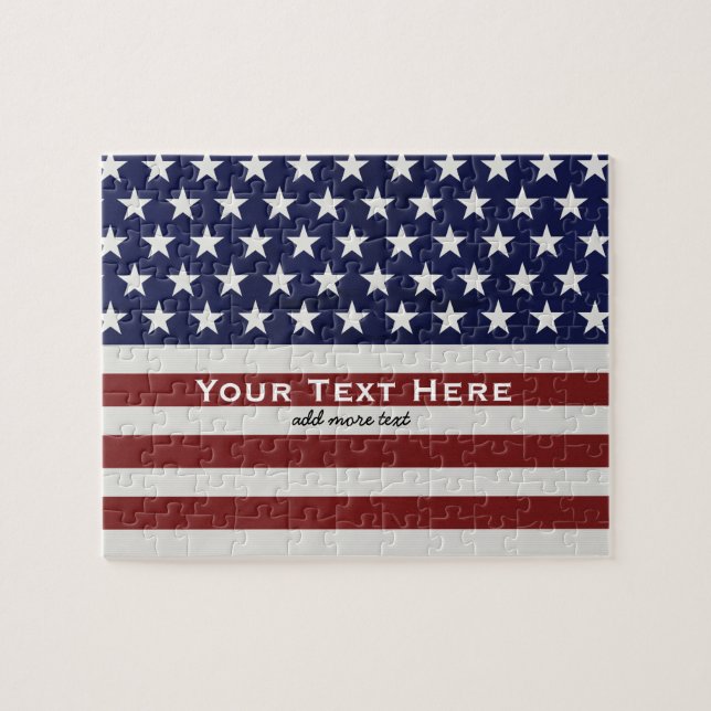 Amerikanische Flagge Patriotic 4. Juli Custom (Horizontal)