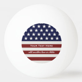 Amerikanische Flagge Patriotic 4. Juli Custom Tischtennisball