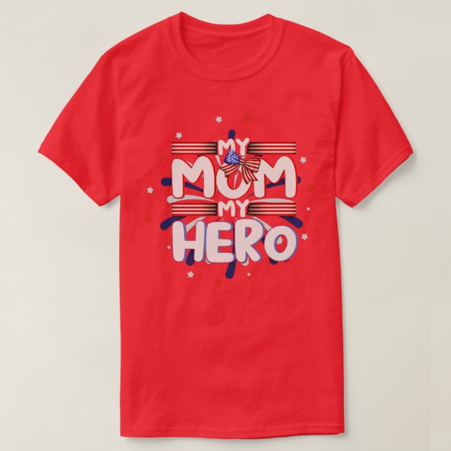 Amerikanische Flagge Patriotic 4. Juli T-Shirt (Design vorne)