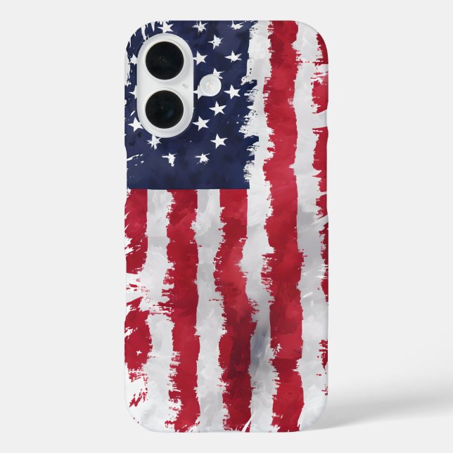 Amerikanische Flagge Patriotic MAGA Phone Case (Rückseite)